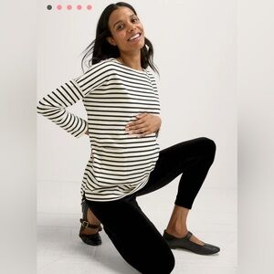 Hatch Maternity Stripes Bateau Top (Hatch size 2/M)